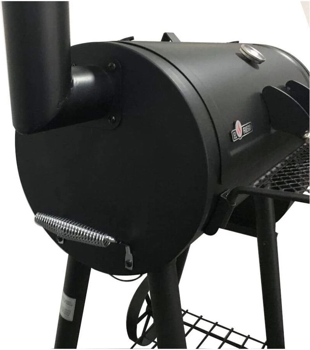 Fire Beam Houtskool Barbecue - Grilloppervlak (LxB) 35 X 66 Cm - Smoker - Zwart - Afbeelding 3