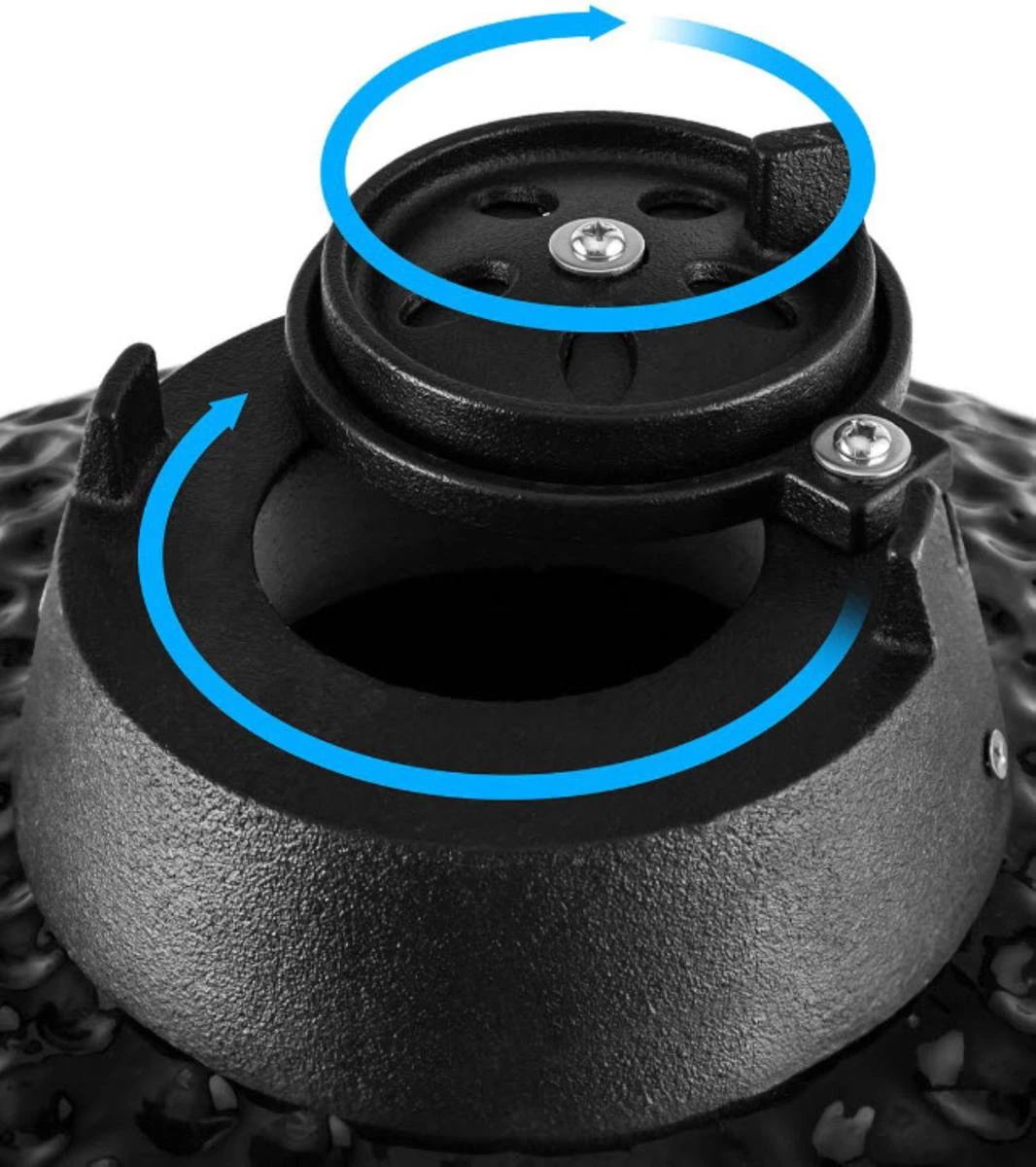 Patton Kamado Grill 13" - Keramisch - Kookoppervlak Ø 28 - Mat Zwart - Afbeelding 3