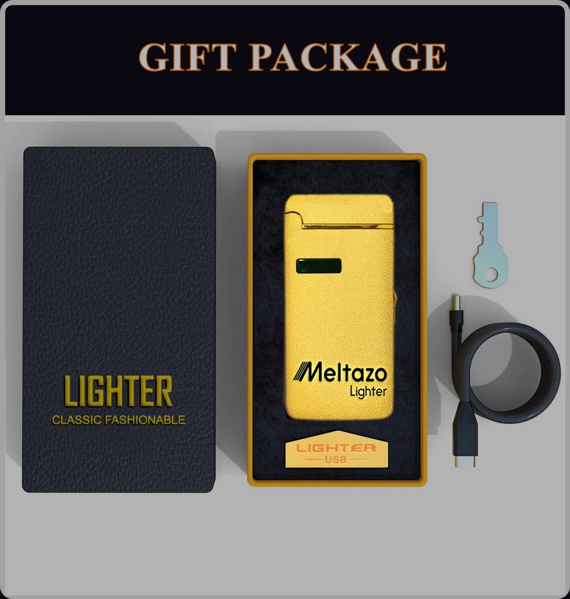 MELTAZO Elektrische Aansteker, Aansteker Gas, Electric Lighter, Gasaansteker Navulbaar, Elektronische Aansteker, Aansteker Plasma, Aansteker Vuurwerk, USB Aansteker Plasma, 2-in-1 Aansteker Voor Sigaretten Camping Kaarsen - 2023 Editie - Afbeelding 6