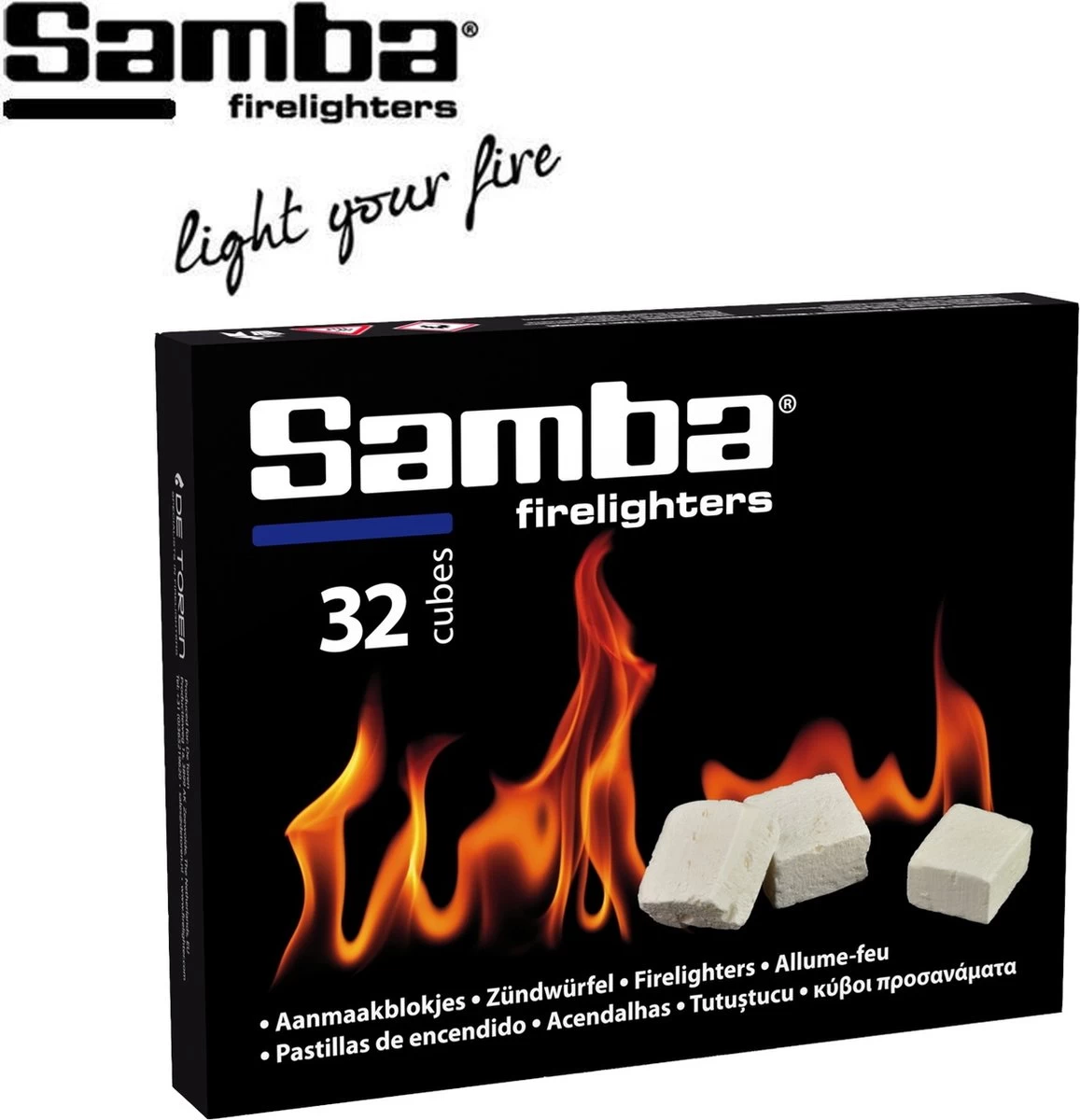 Samba Aanmaakblokjes Wit - Kerosine - 896 Stuks - Omdoos - Afbeelding 2