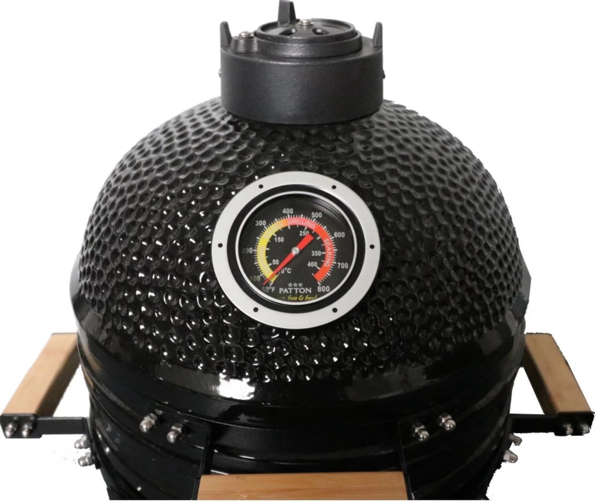 Patton Kamado 15" - Keramisch - Tafel Model - Premium Black - Medium - Zwart - Afbeelding 6