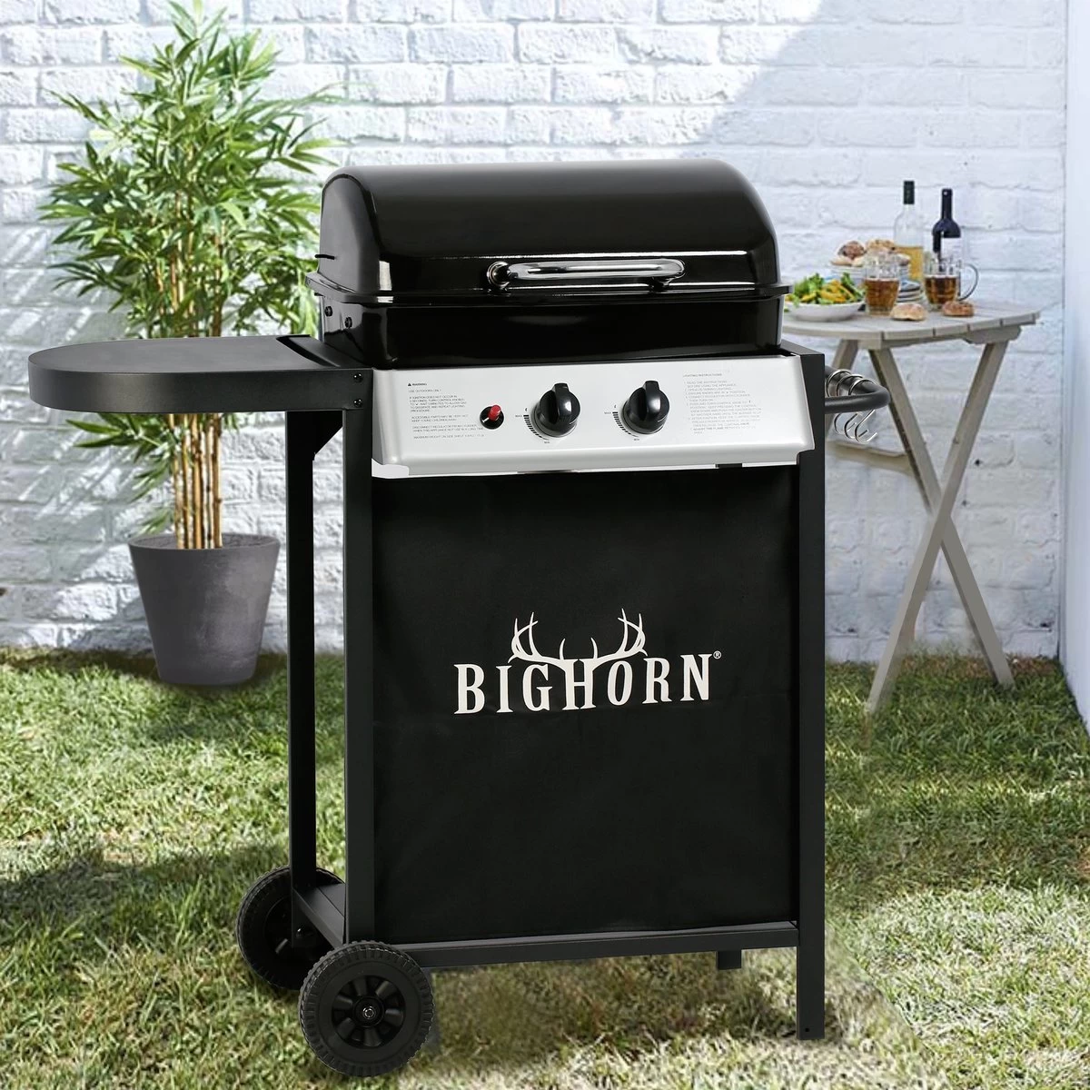 Bighorn Gasbarbecue En Grill – 2 Branders – Zwart - Afbeelding 4
