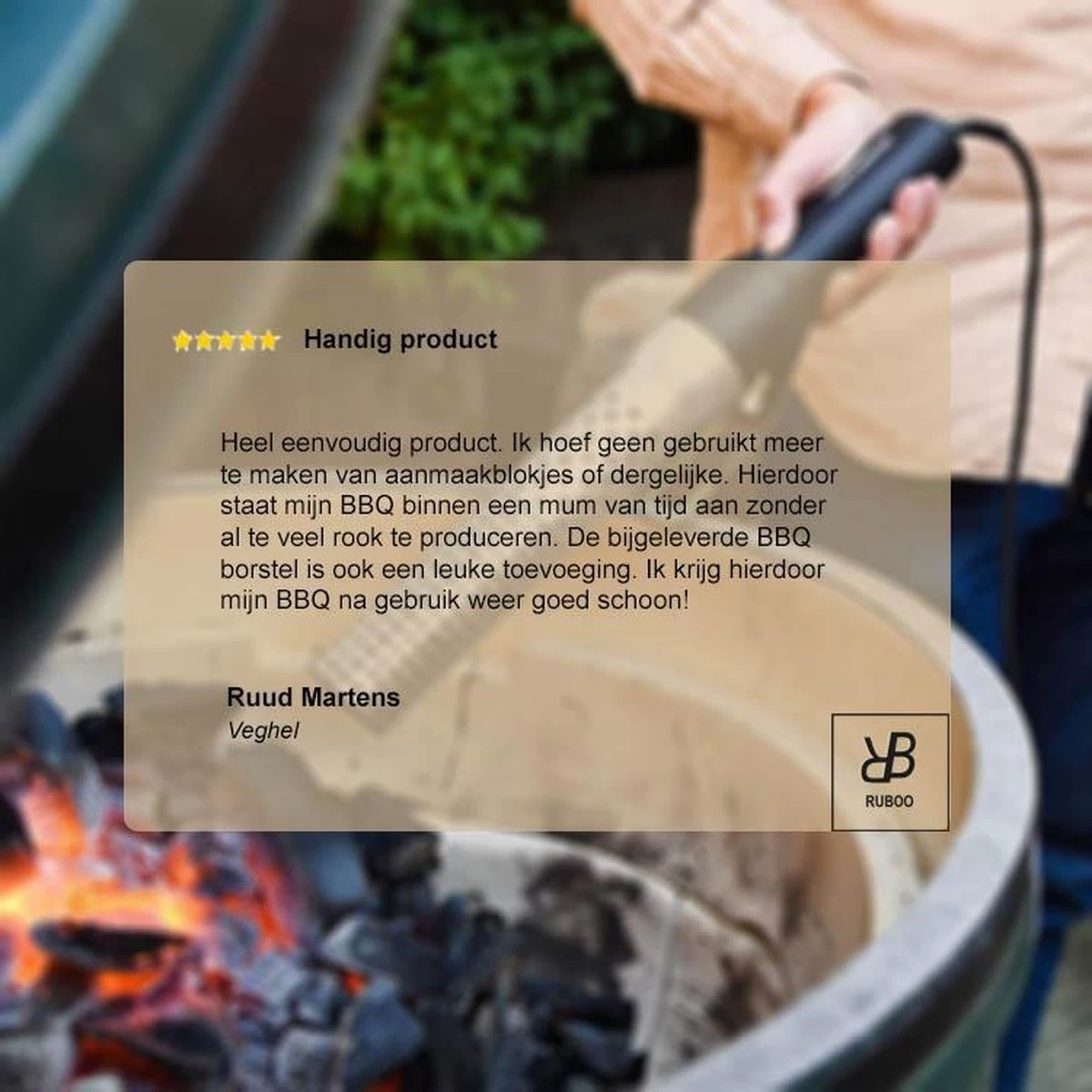 BBQ Aansteker Inclusief 3-in-1 BBQ Borstel - Looftlighter - One Minute Lighter - Elektrische BBQ Aansteker - BBQ Starter - BBQ Accessoires - Afbeelding 4