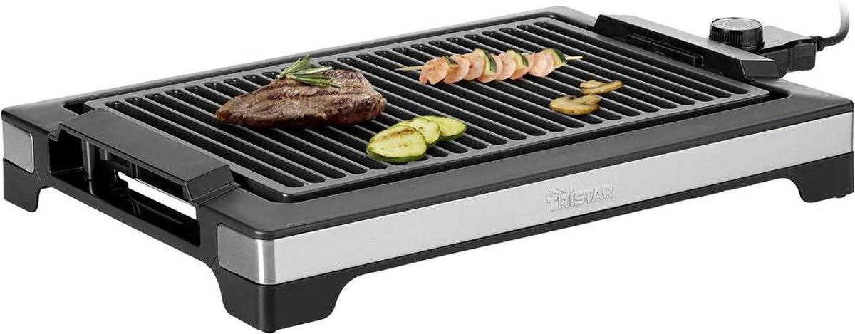 Tristar Bakplaat & Elektrische Grill BP-2780 – Elektrische Barbecue & Grillplaat – Voor Binnen En Buiten - Zwart - Afbeelding 5