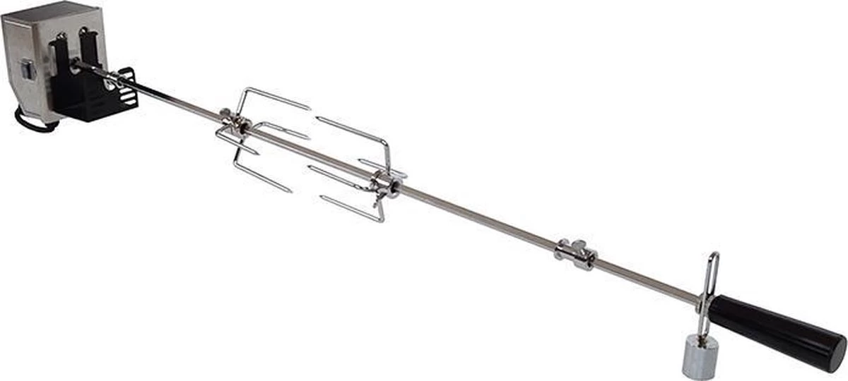 BBQNovation Elektrisch Draaispit Deluxe Met Extra Lang RVS Spit Geschikt Voor Meeste GAS BBQ's