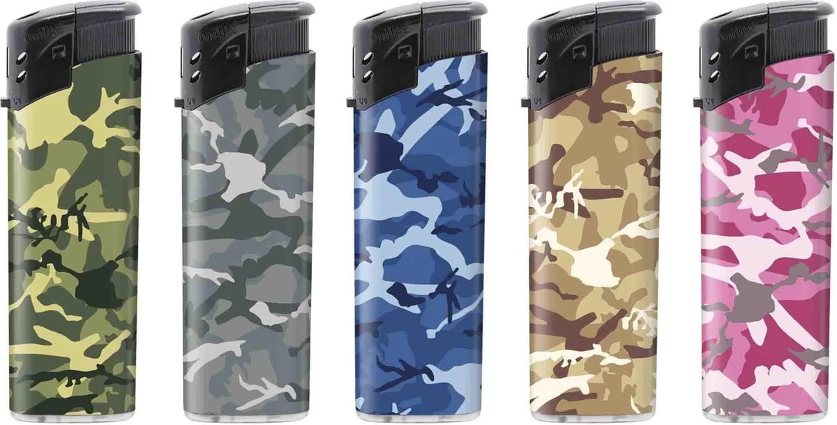 Klik Aanstekers 50 Stuks In Tray Navulbaar - Vio Deal Electronic Aansteker - Unilite Lighters - Afbeelding 3