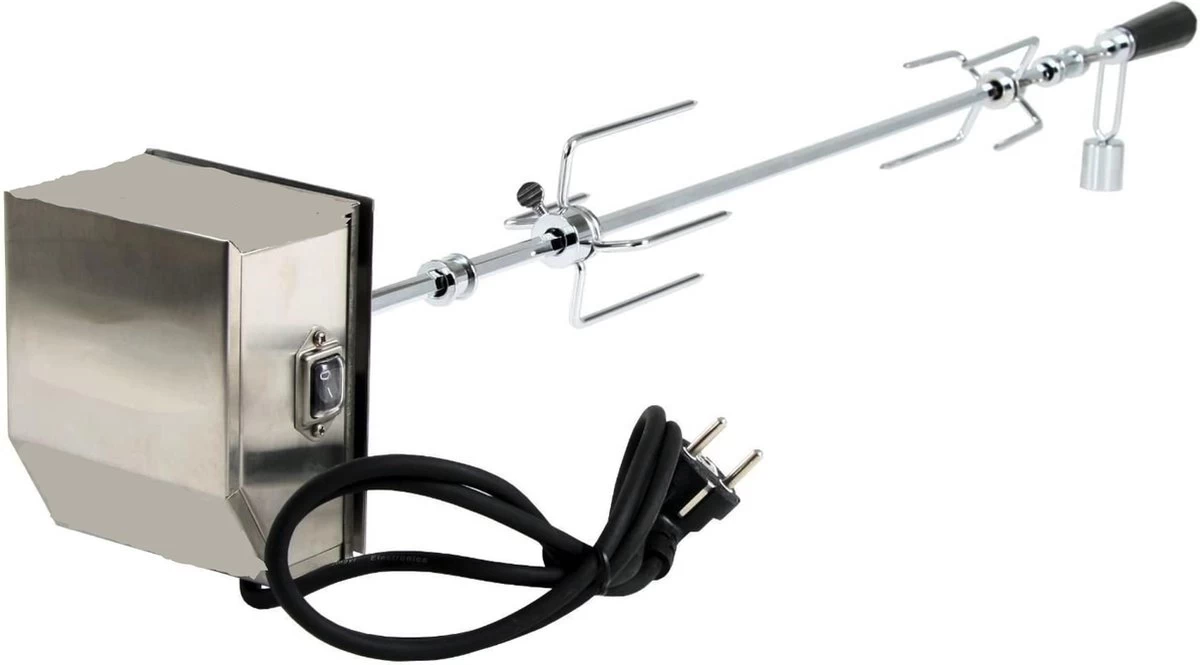 BBQNovation Elektrisch Draaispit Deluxe Met Extra Lang RVS Spit Geschikt Voor Meeste GAS BBQ's - Afbeelding 2