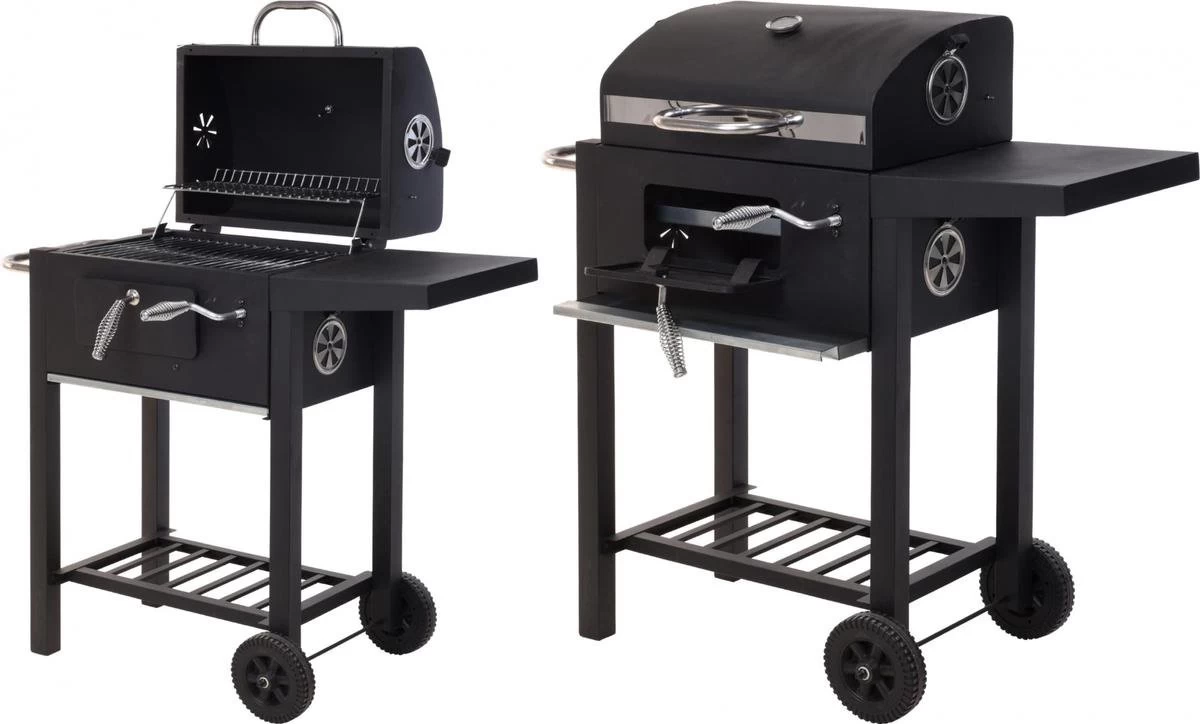 Vaggan Luxe Houtskool Barbecue - Grilloppervlak (LxB) 44 X 32 Cm - Staal - Matzwart - Afbeelding 5