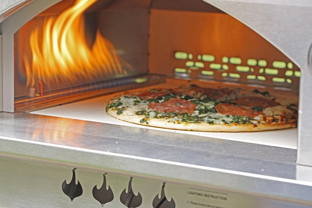 Bighorn Outdoor Edelstaal Gas Pizza Oven - Draagbare Gas Barbecue - Edelstaal -Model SRGG20001 - Afbeelding 4