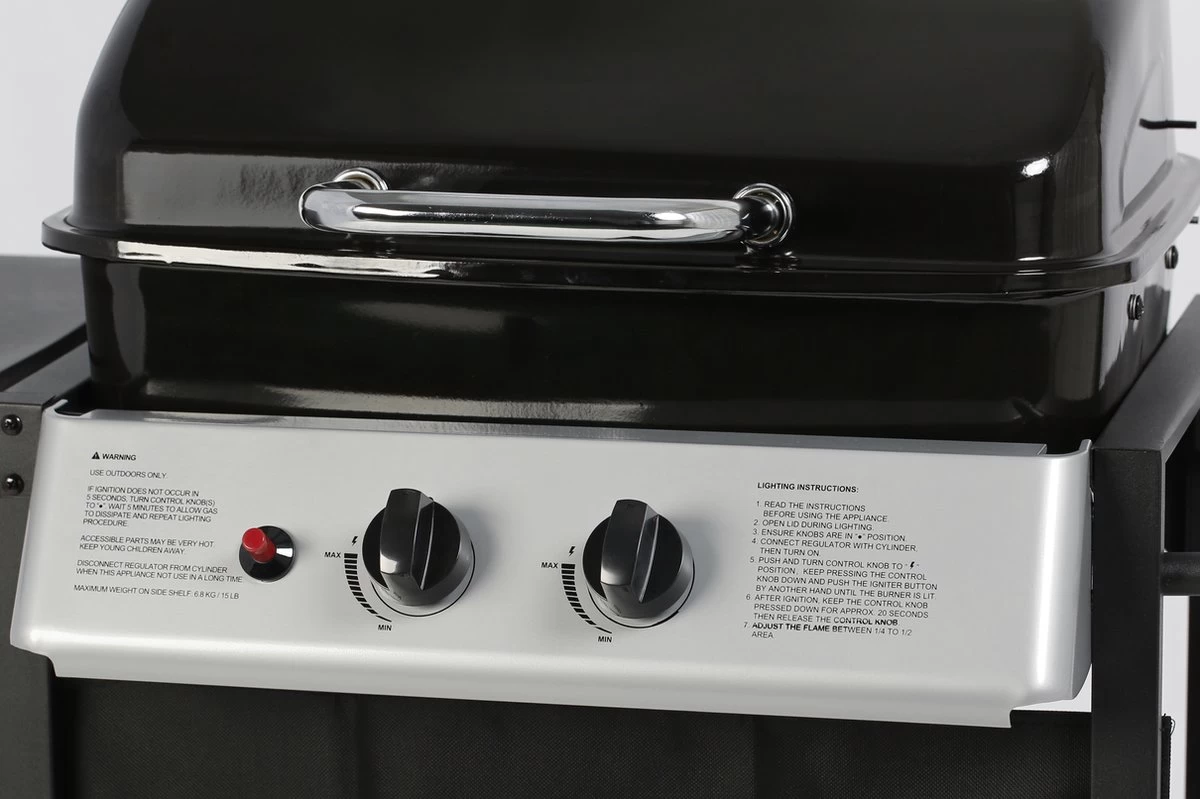 Bighorn Gasbarbecue En Grill – 2 Branders – Zwart - Afbeelding 6