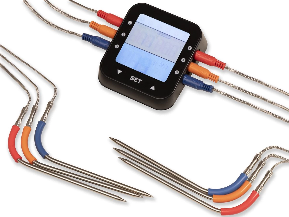 Patton - Kamado 21" - Premium Black - Keramische Barbecue - Incl. Bluetooth Kerntemperatuurmeter - LED Verlichting - Large - Compleet - Zwart - Afbeelding 10