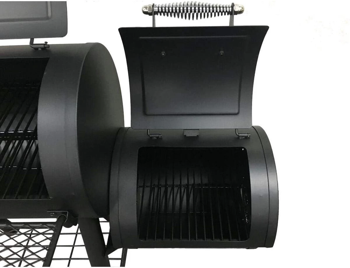 Fire Beam Houtskool Barbecue - Grilloppervlak (LxB) 35 X 66 Cm - Smoker - Zwart - Afbeelding 6