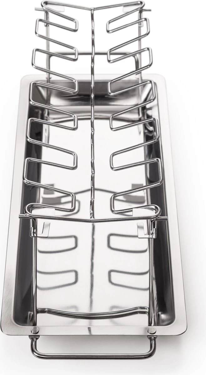 Blumtal BBQ Rek - Robuuste Roestvrijstalen Kippenpoot Rek - Voor 12 Poten - Kippengrillstandaard - Vaatwasmachinebestendig - Afbeelding 2