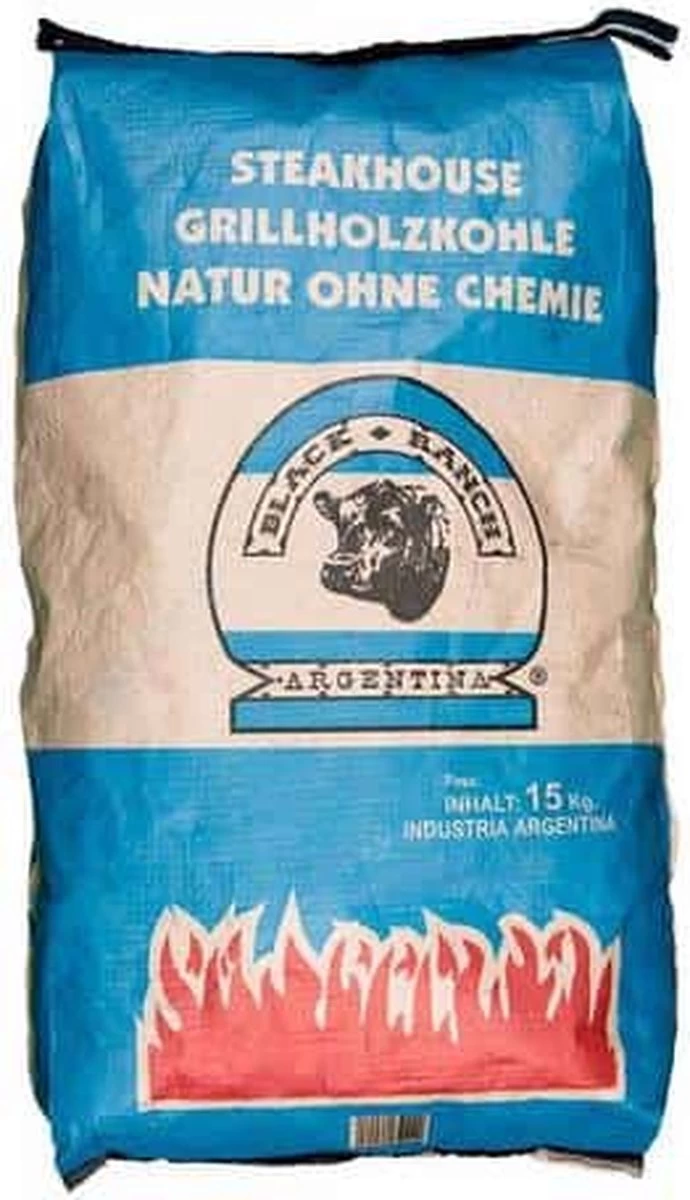 Black Ranch Houtskool 15 Kg – Quebracho – 1 Zak