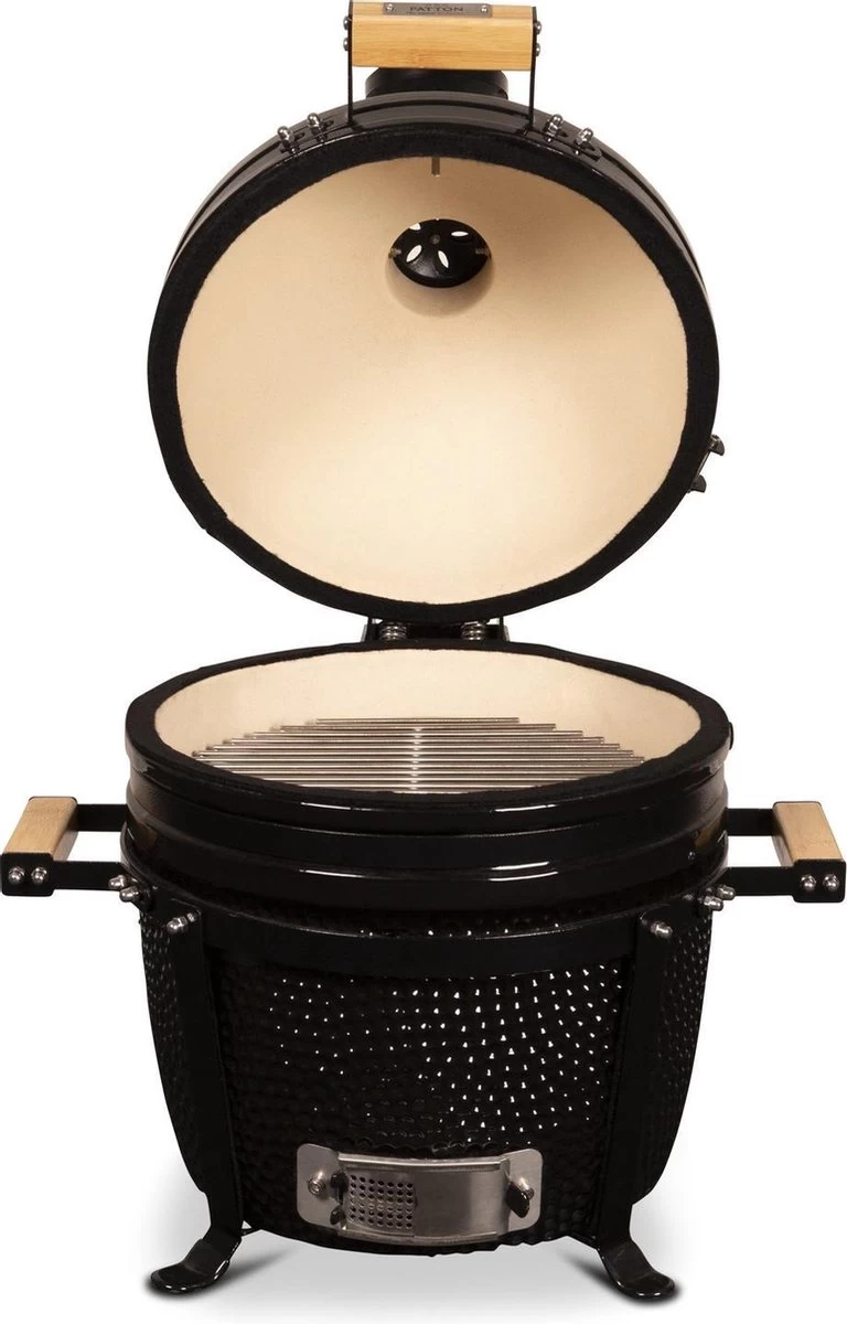 Patton Kamado 15" - Keramisch - Tafel Model - Premium Black - Medium - Zwart - Afbeelding 2