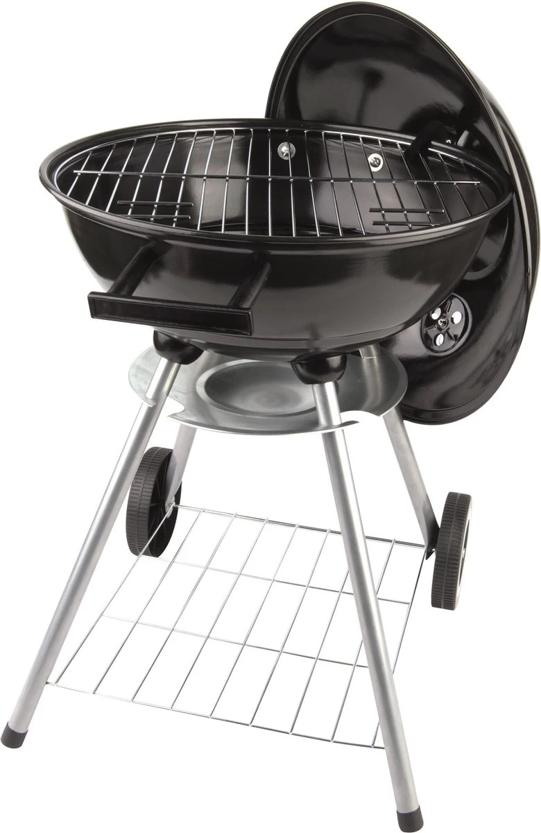 BBQ Collection Houtskoolbarbecue - Kogelbarbecue 45 X 60 Centimeter - Ronde Barbecue - Barbecue Op Wielen - Zwart - Metaal - Afbeelding 19