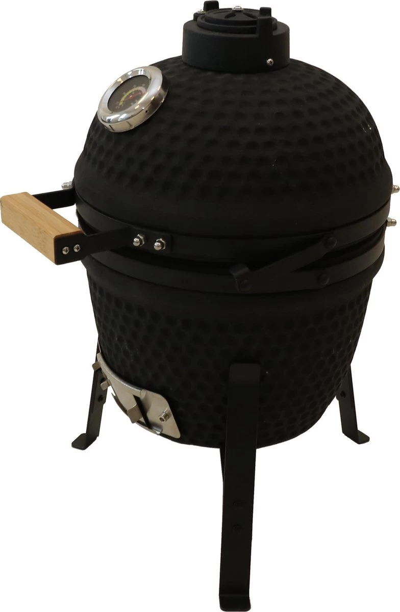 Patton Kamado Grill 13" - Keramisch - Kookoppervlak Ø 28 - Mat Zwart - Afbeelding 5