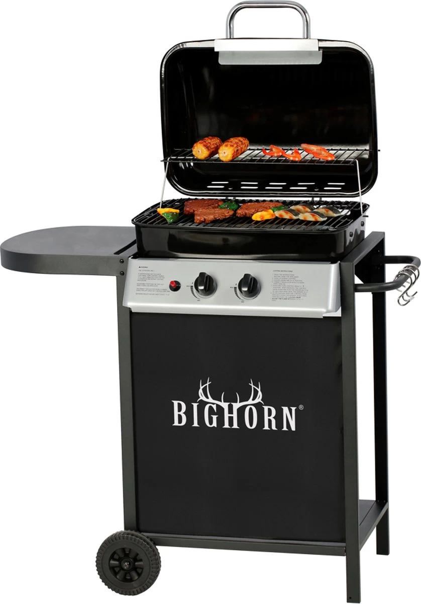 Bighorn Gasbarbecue En Grill – 2 Branders – Zwart - Afbeelding 11