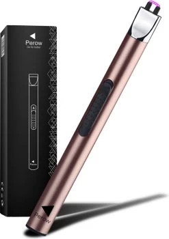 Oplaadbare Lange Elektrische Aansteker - Duurzame Plasma Aansteker - Inclusief Cadeauverpakking - BBQ - Kaarsen - Rose