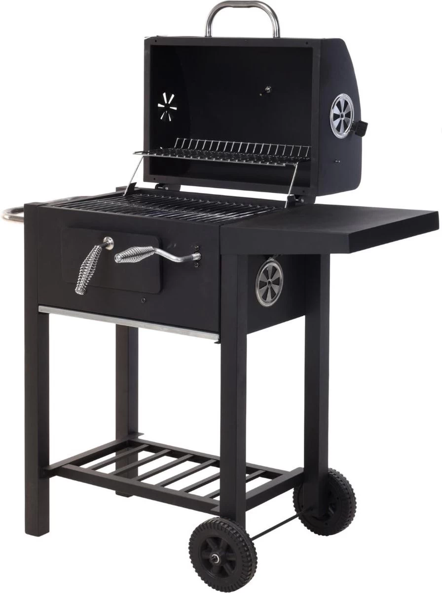 Vaggan Luxe Houtskool Barbecue - Grilloppervlak (LxB) 44 X 32 Cm - Staal - Matzwart - Afbeelding 3
