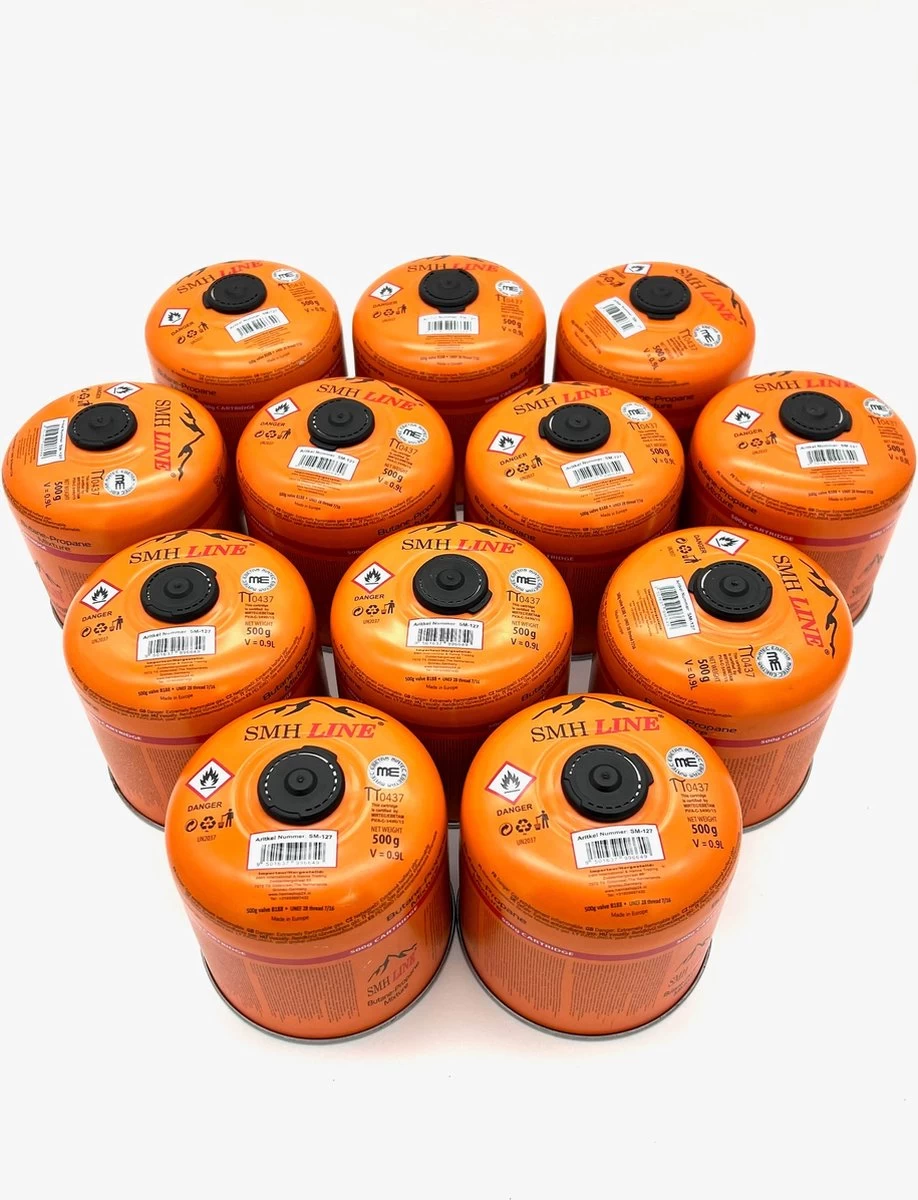 SMH LINE® Gascartridge - 12x 500g - Gascartouche - Easy Clic Cartouche