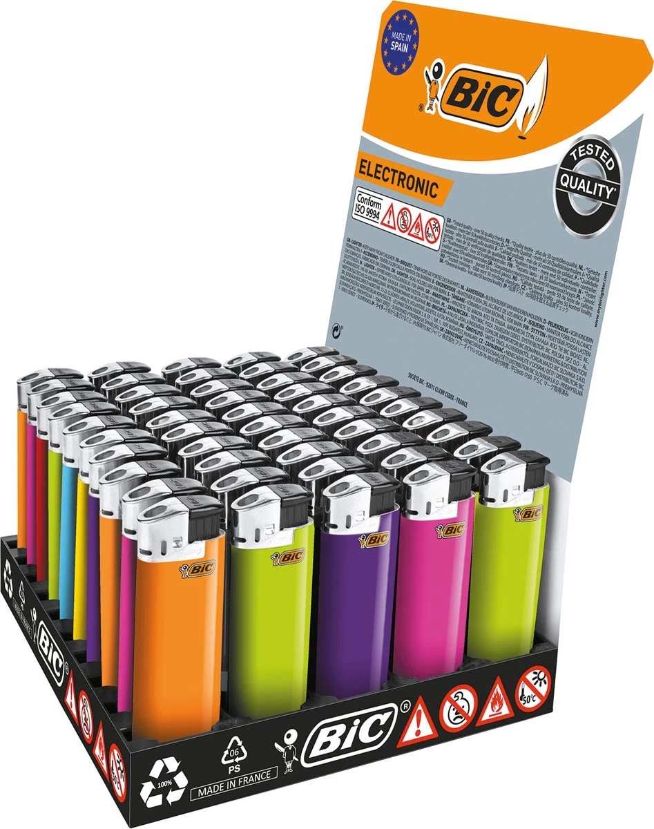 BIC Maxi Elektronische Aanstekers Display (50 Stuks) - Afbeelding 3