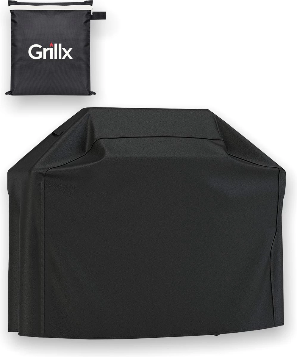 GrillX Barbecue Hoes - 145 X 61 X 117cm - BBQ Hoes Waterdicht - Beschermhoes Inclusief Trekkoord - BBQ Accesoires